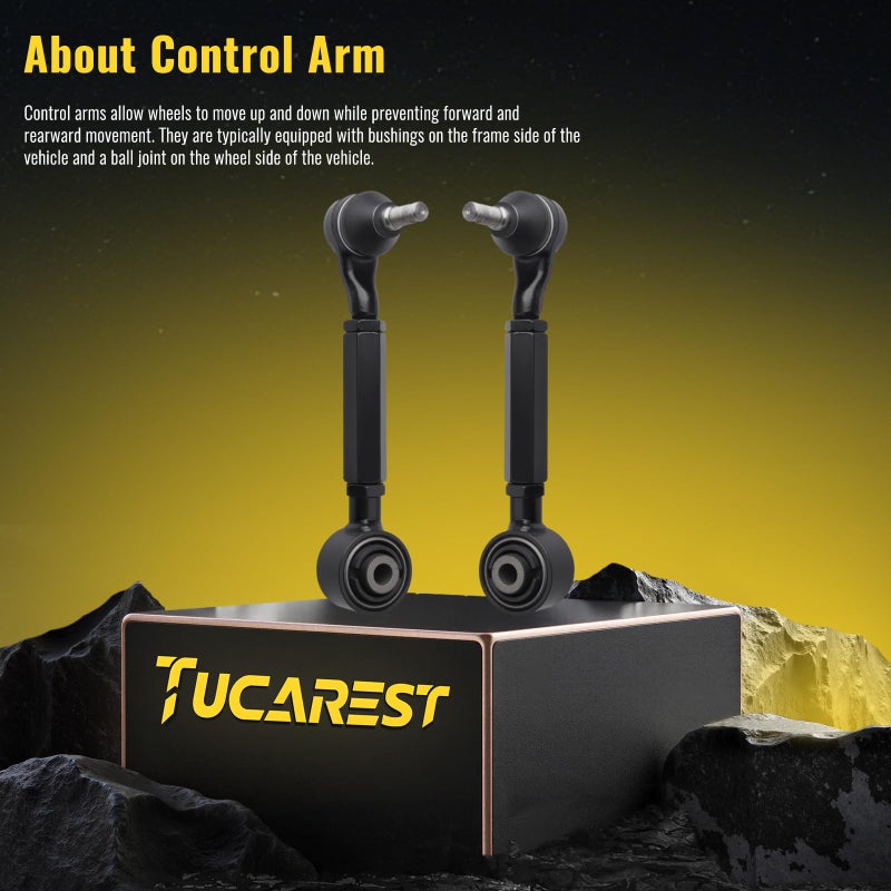 TUCAREST 2Pcs K621873 Left Right Rear Upper Control Arm and Ball Joint Assembly Compatible With 2001-2006 Ac-ura MDX, 04-08 TSX /03-07 Ho-nda Accord, 99-04 Odyssey, 03-08 Pilot Suspension - Image 3